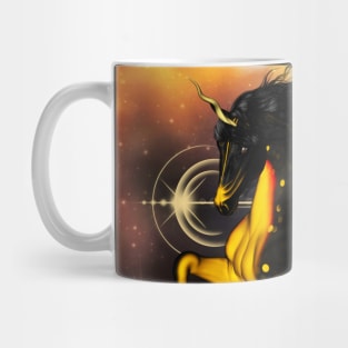 Beautiful unicorn in the night Mug